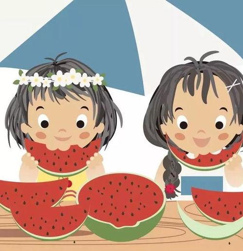 安静吃瓜动漫头像,动漫头像下的悠闲时光